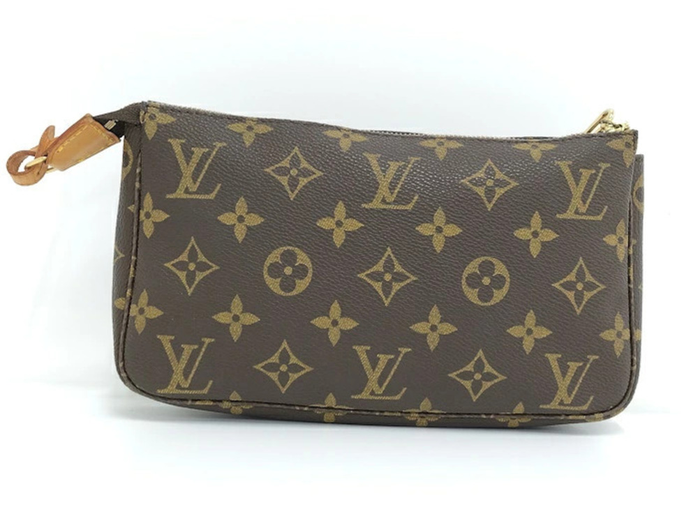 Louis Vuitton Monogram Accessory Pochette Clutch Pouch Accessoires Brown